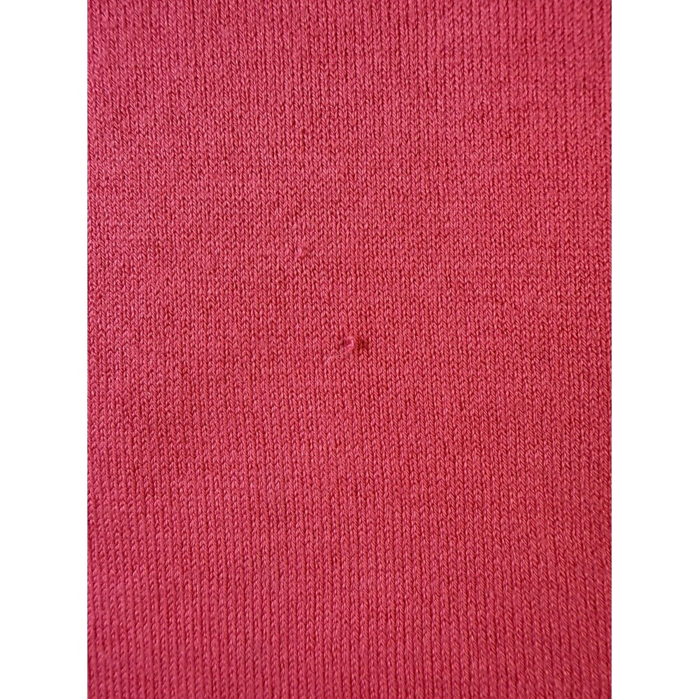 Talbots Womens S Hot Pink Turtleneck Sweater Cotton Blend Ribbed Preppy - Picture 3 of 11